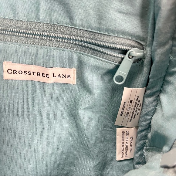 CROSSTREE LANE Floral Embroidered and Sequined Chambray Denim Backpack Purse - Picture 13 of 15